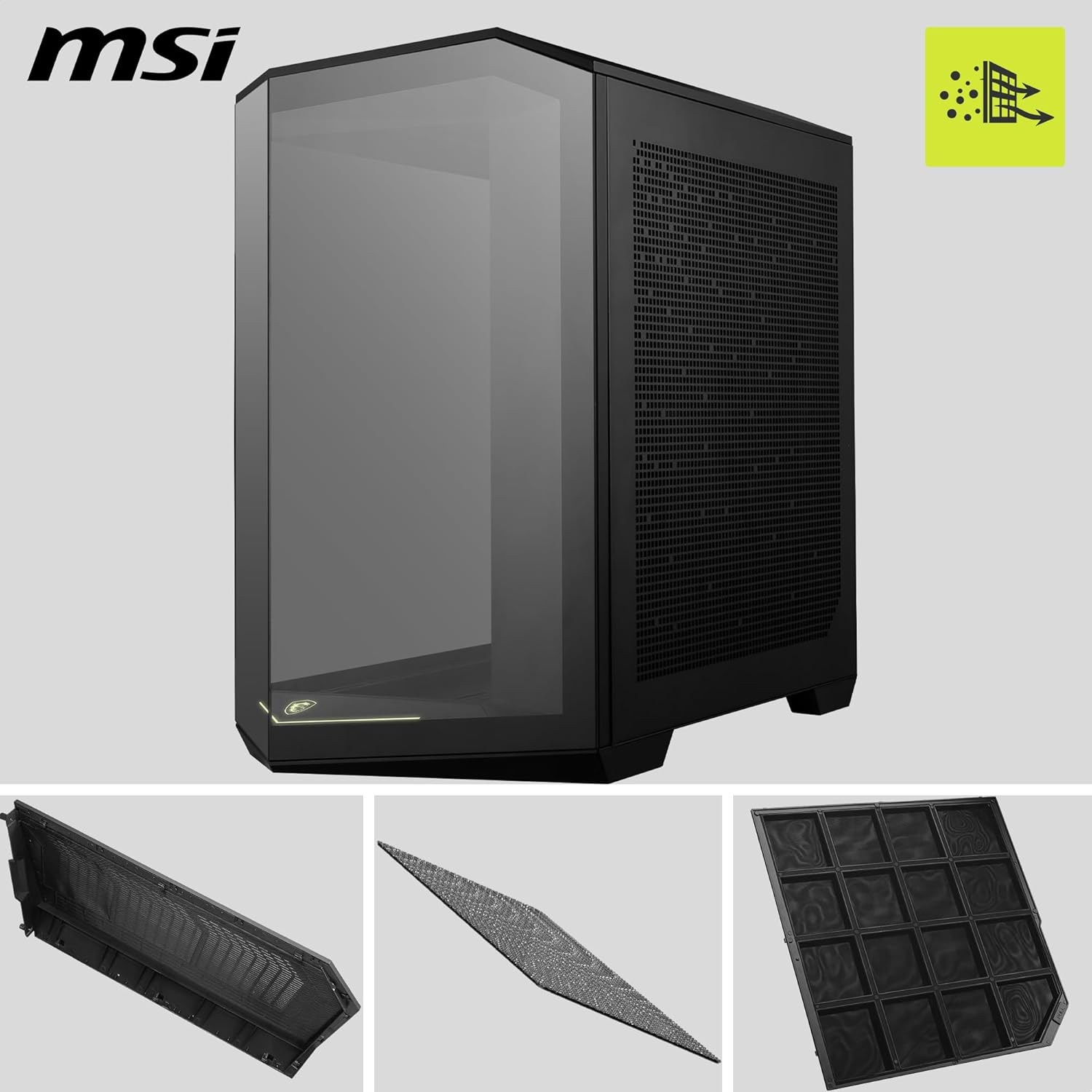 Msi MAG PANO 100L PZ - Case PC ATX, USB 20Gbps Type-C - immagine 3