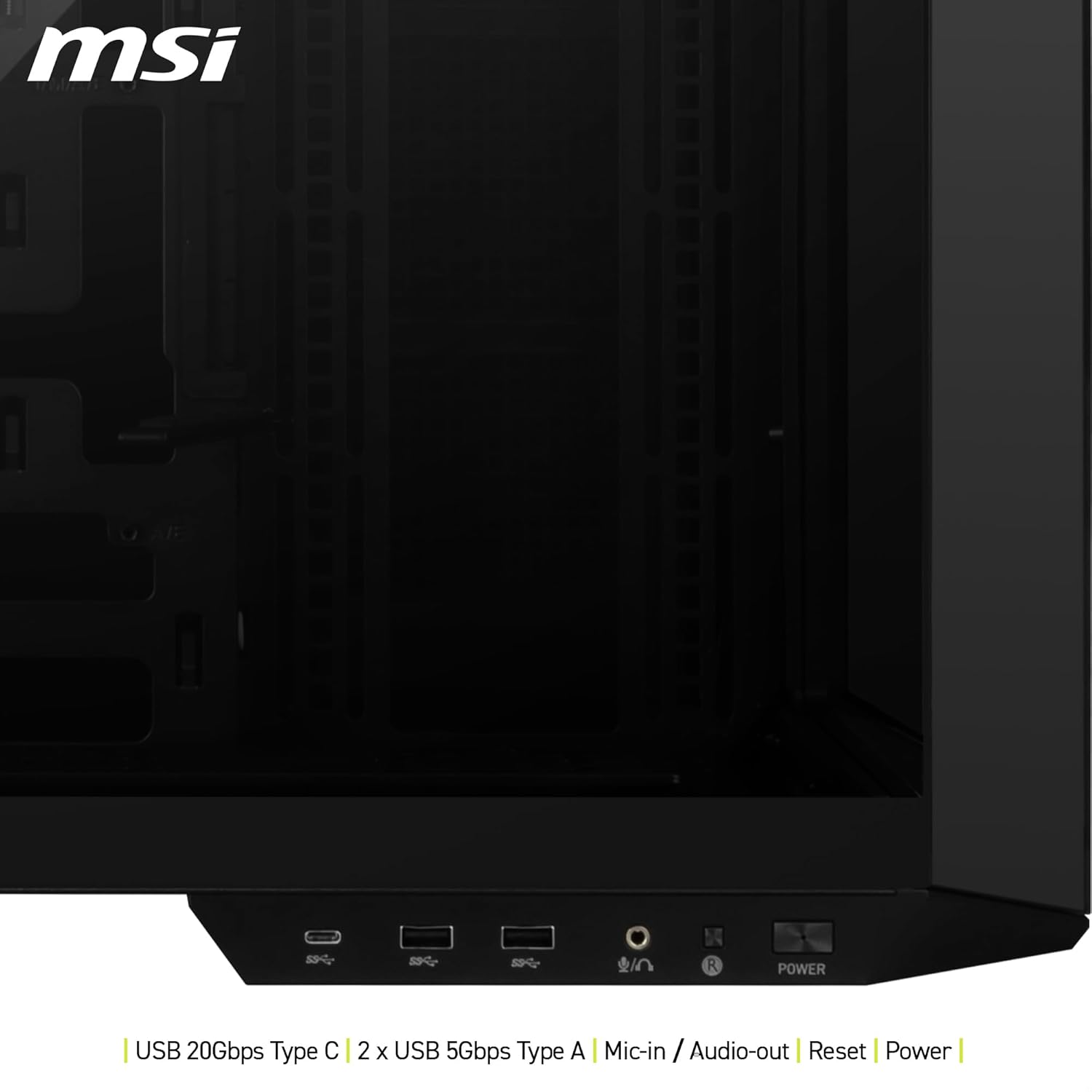 Msi MAG PANO 100L PZ - Case PC ATX, USB 20Gbps Type-C - immagine 6