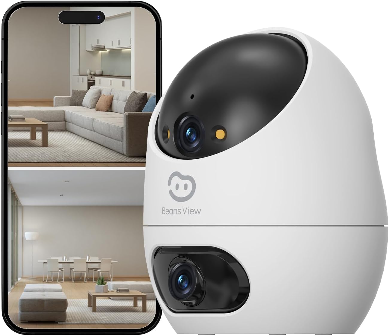 Beans View 2K - Telecamera Interni Doppio Obiettivo 3MP