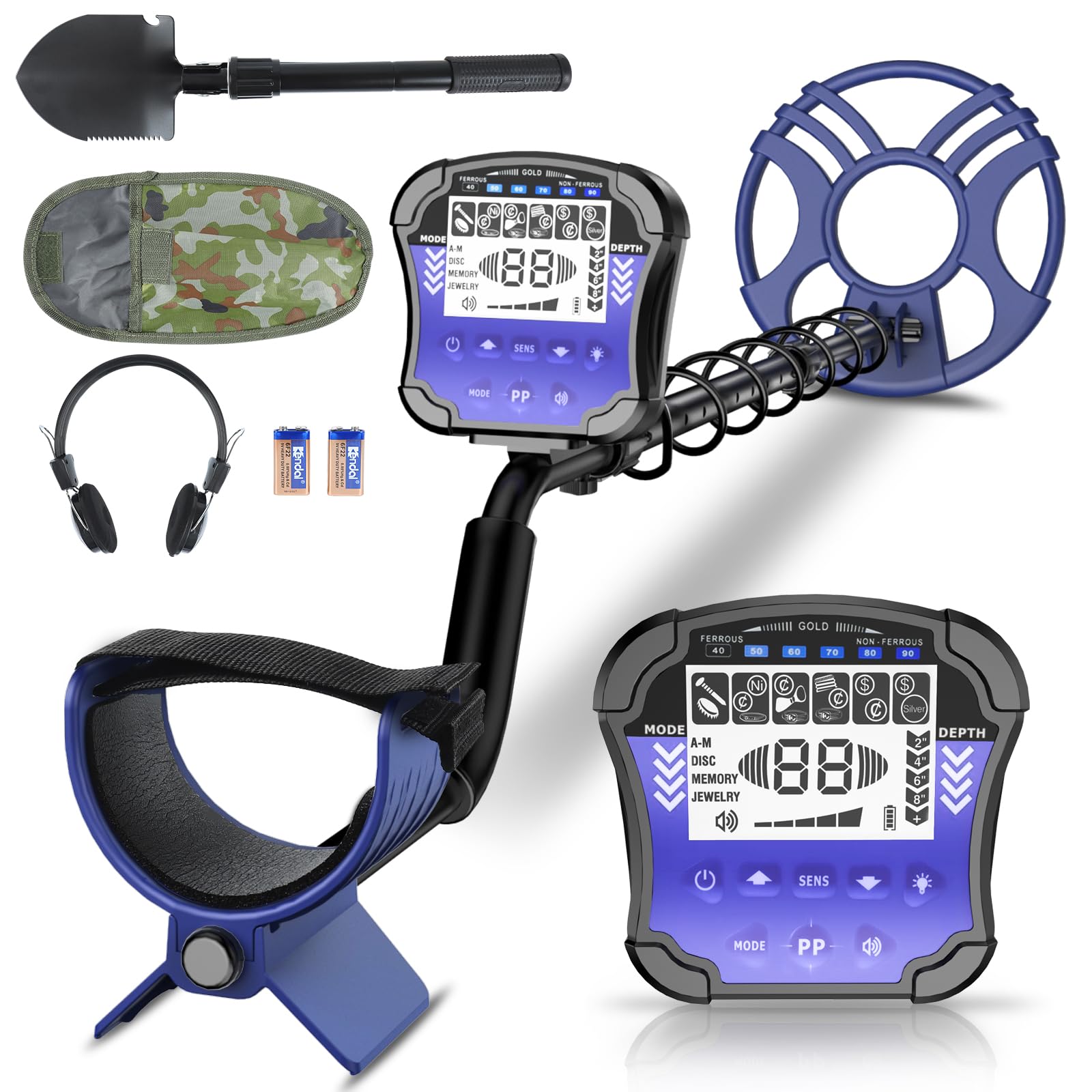 Metal Detector Professionale Impermeabile con LCD