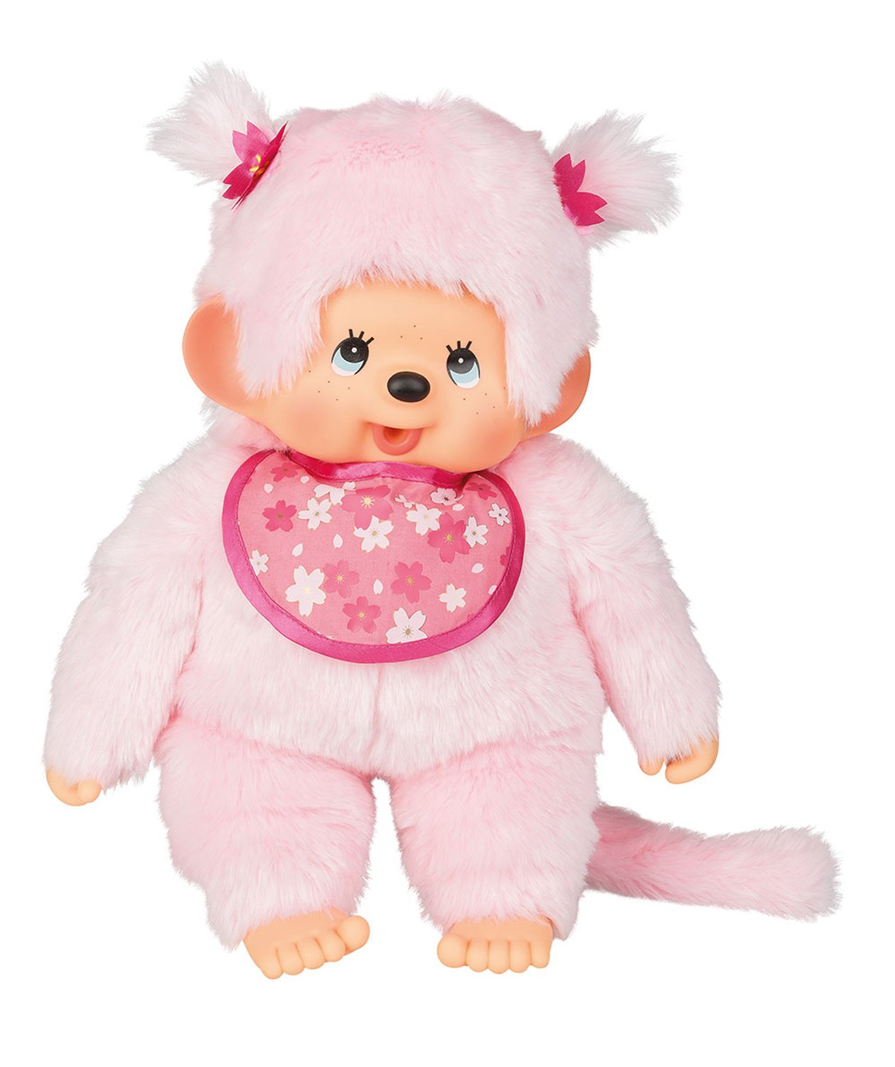 Sekiguchi Monchhichi 2405 - Peluche con Bavaglino e Trecce