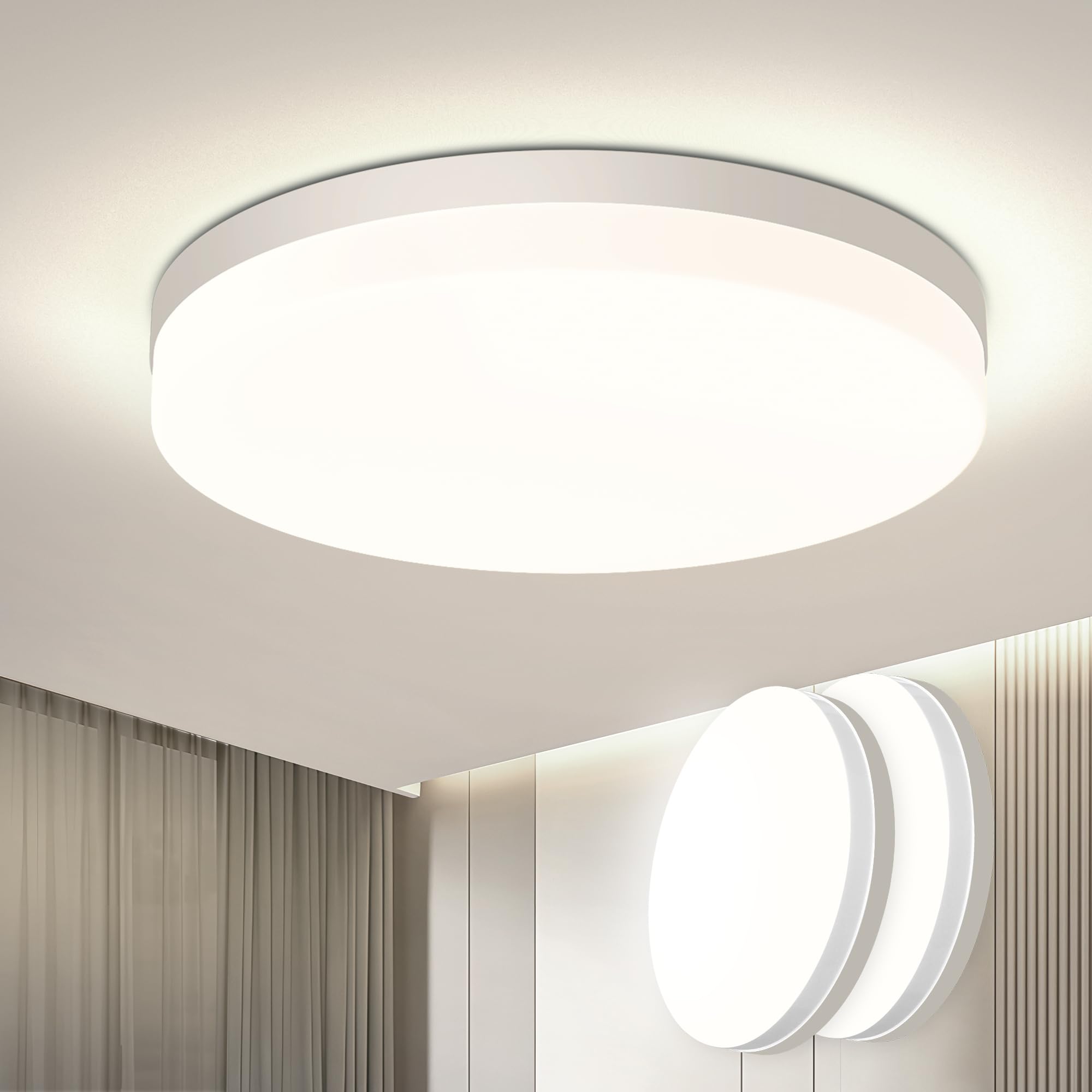 Easy Eagle Plafoniera LED Soffitto 48W Rotonda (2 Pezzi)