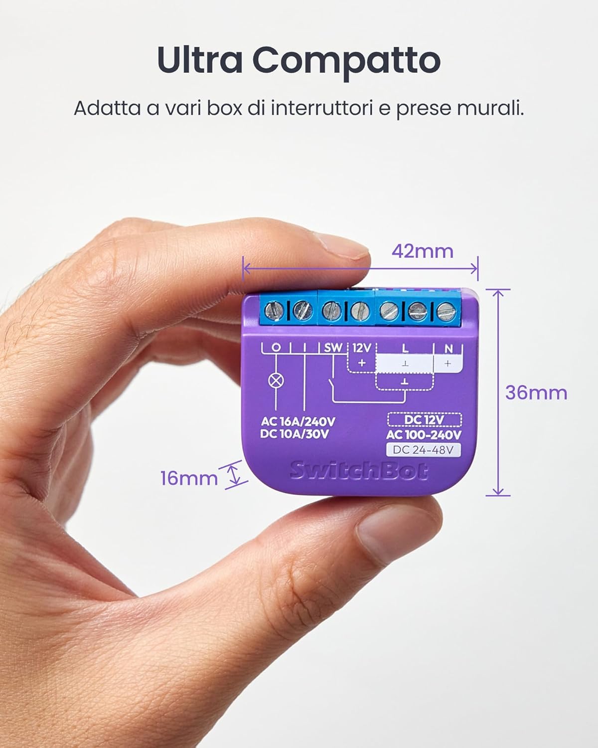 Switchbot Smart Interruttore Relè 1 con Ripetitore Bluetooth - immagine 8