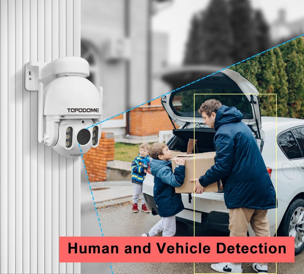 Topodome 2K PTZ - Telecamera Sorveglianza WiFi Esterna - immagine 3