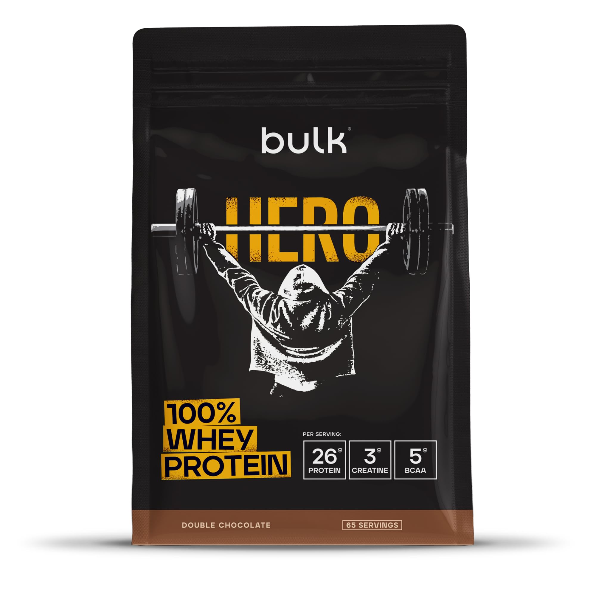 Bulk Hero Whey Proteine in Polvere Doppio Cioccolato 65 Porzioni