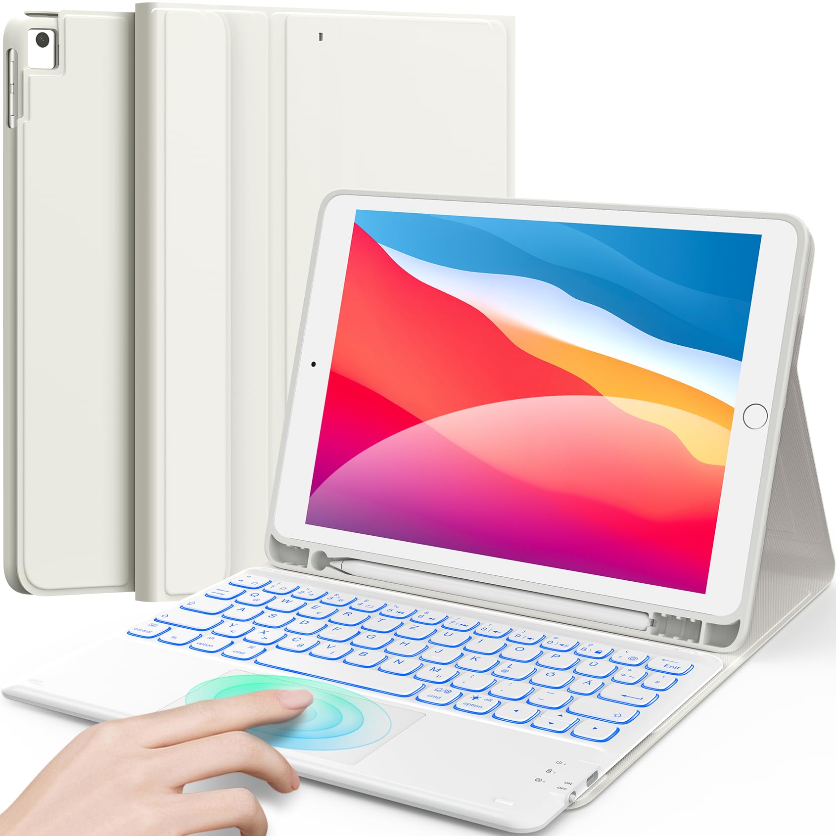 Earto Tastiera iPad 9ª Gen 10.2" con Smart Touchpad