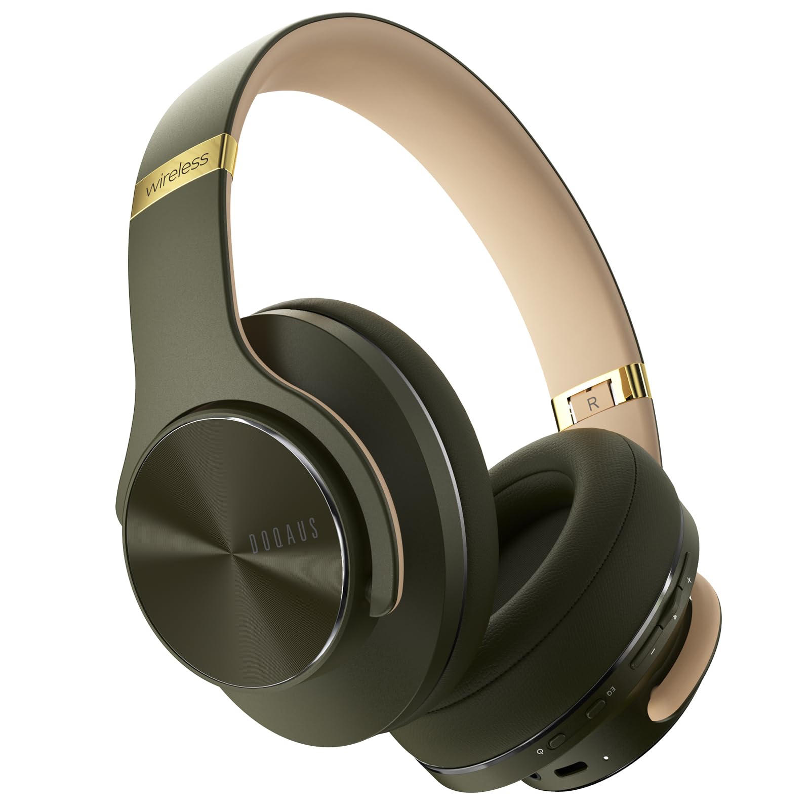 Doqaus Cuffie Bluetooth Over Ear 90h, Verde