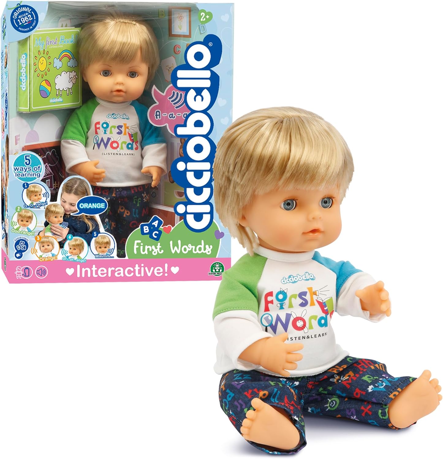 Cicciobello First Word - Bambola Interattiva 30 Cm - immagine 1