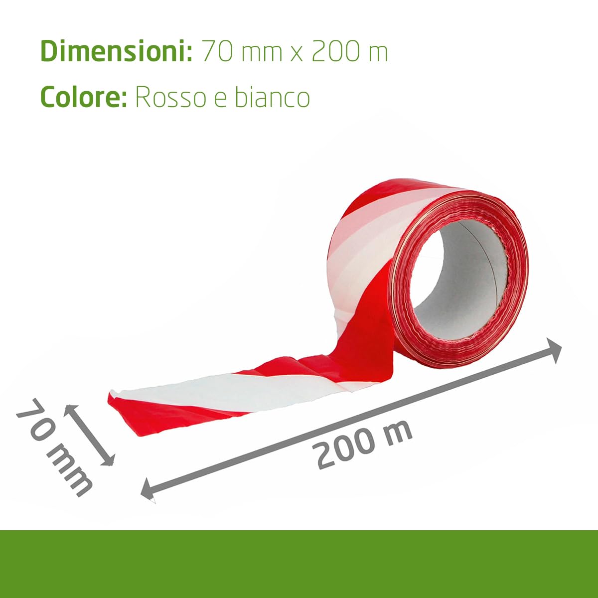 Amig - 24 Nastri Segnaletici Rosso e Bianco - immagine 6