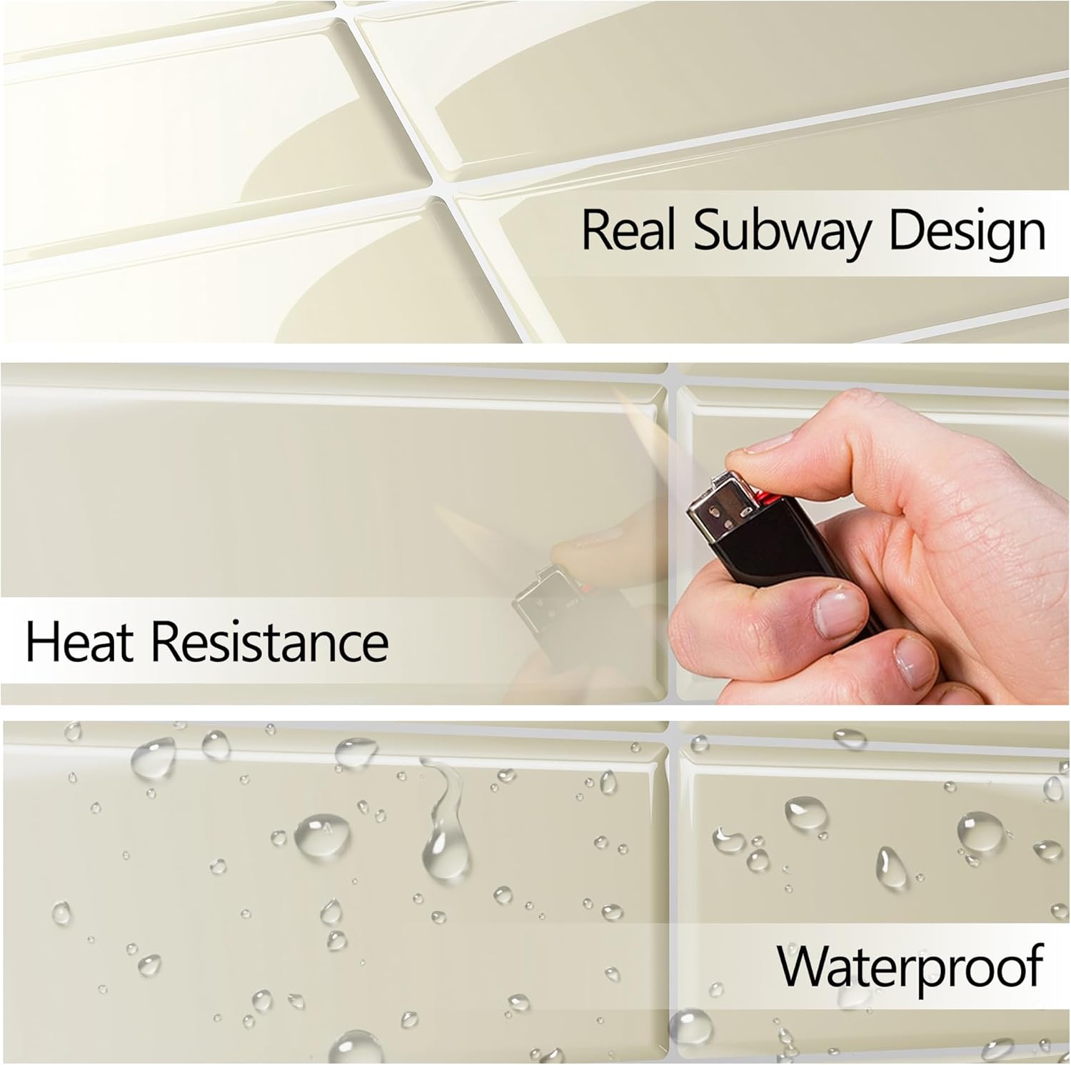 Yoillione Piastrelle Adesive Cucina Paraschizzi 3D - immagine 5