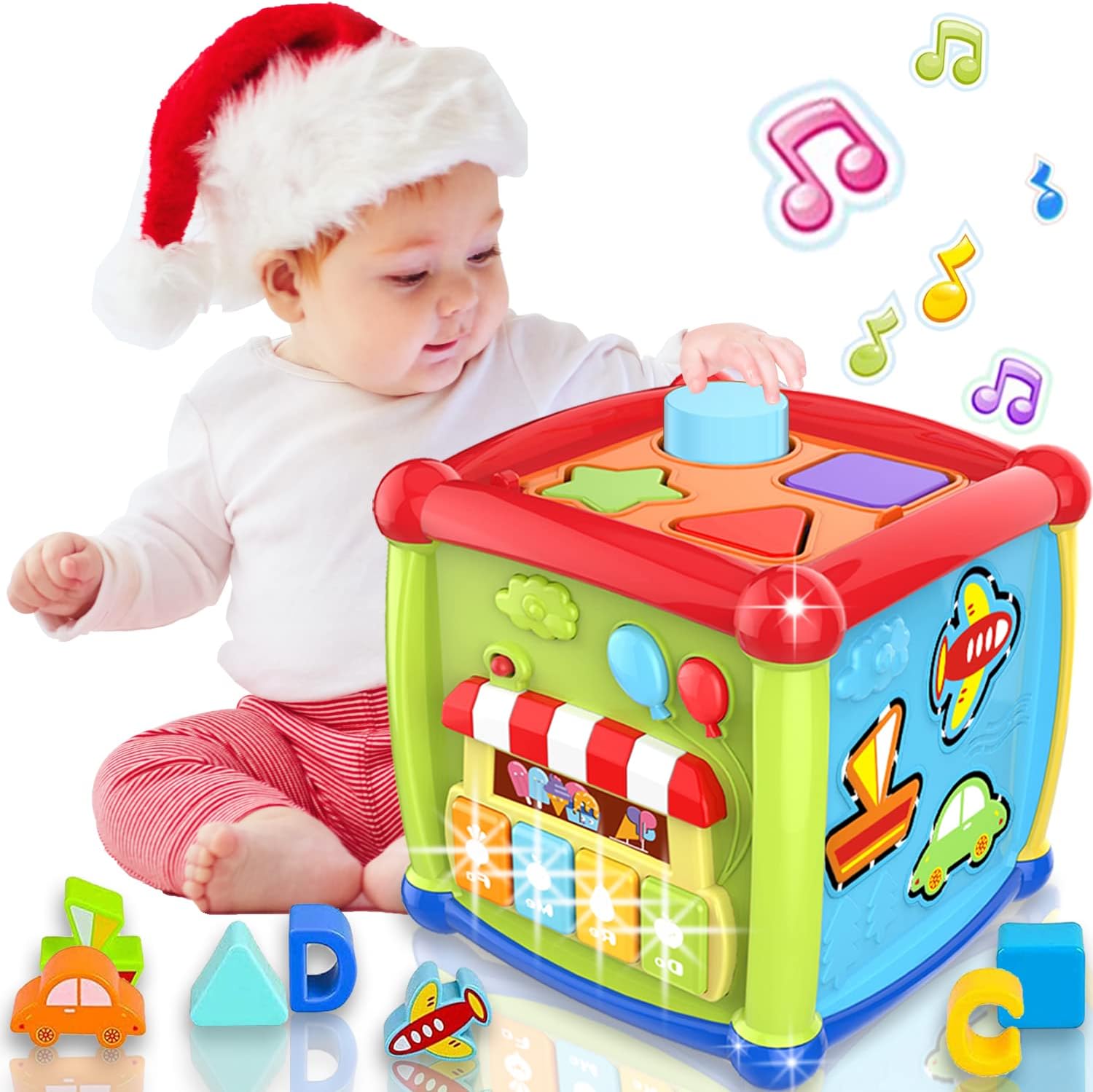 AMLGBTOP - Cubo Montessori 6 in 1 per Bambini 1 Anno - immagine 1