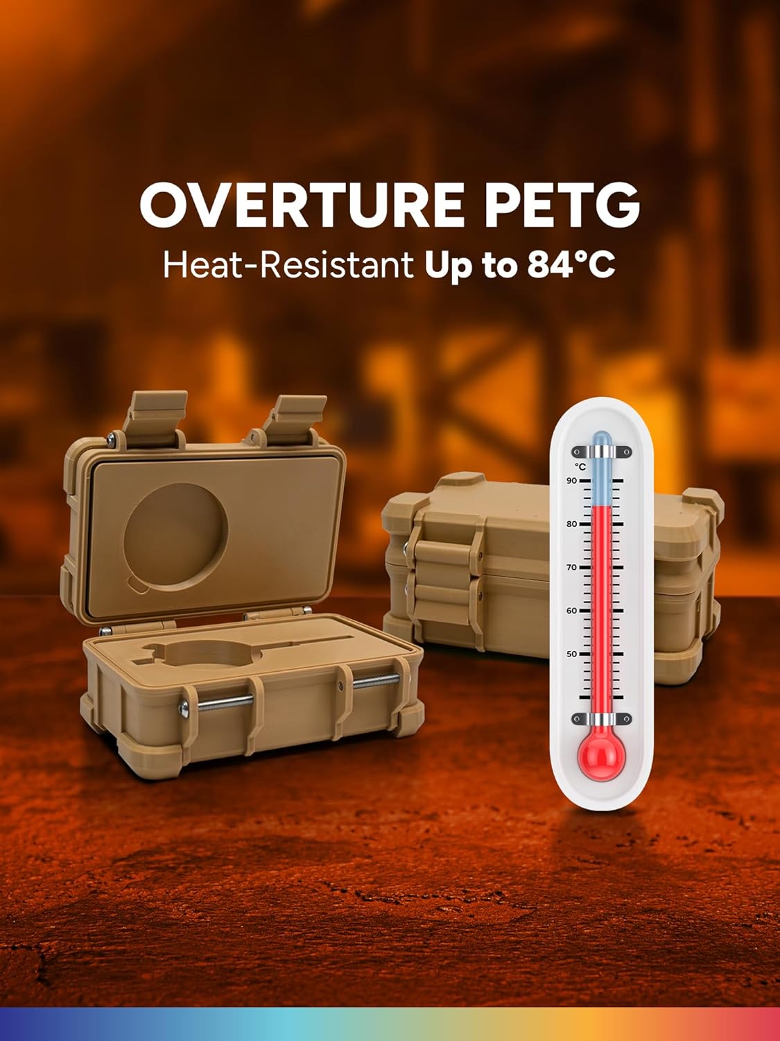 Overture Filamento PETG 1.75mm 1kg, Nero - immagine 2