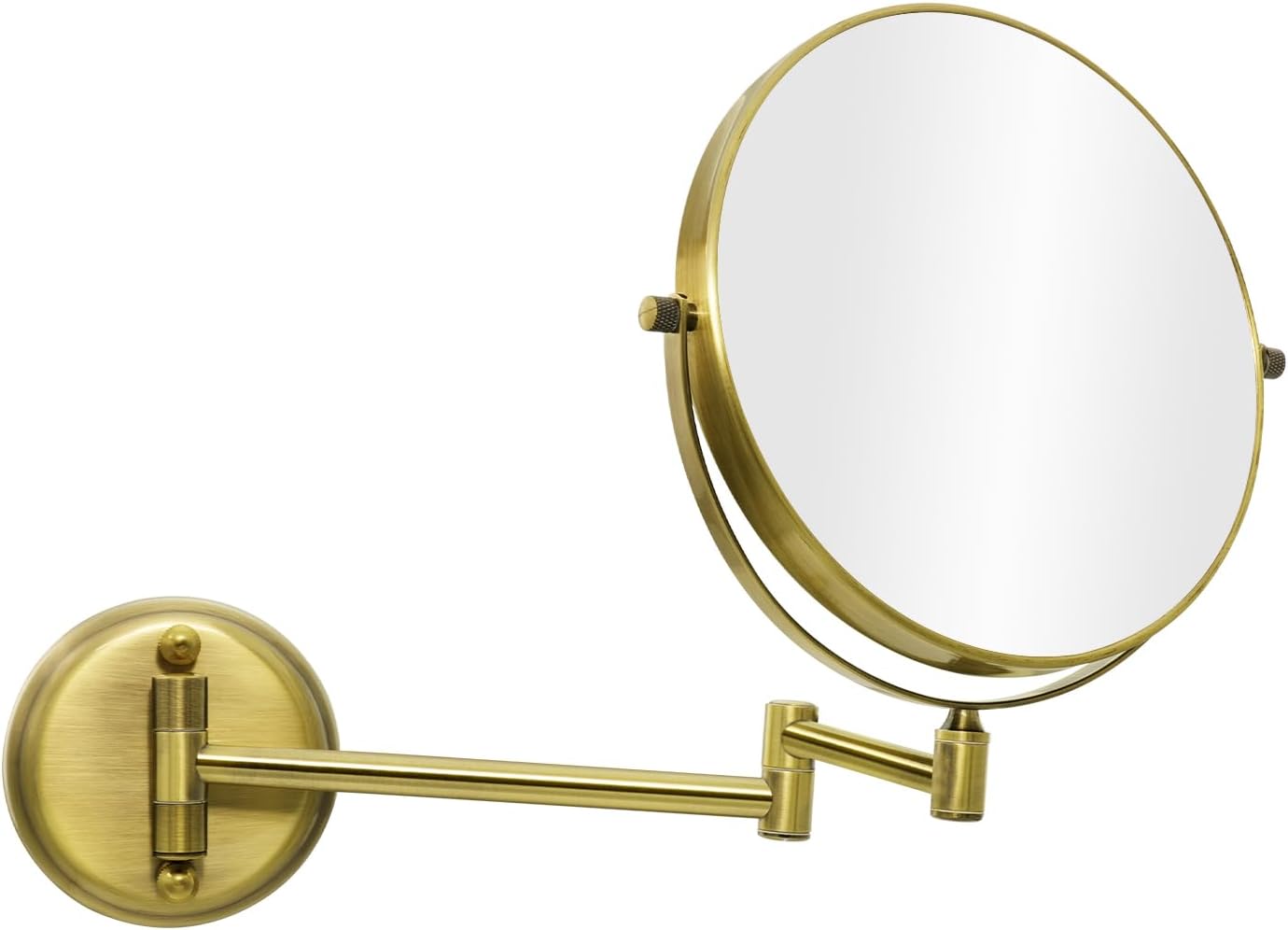 Nicesail Specchio Ingranditore da Parete 10x Oro Bronzo