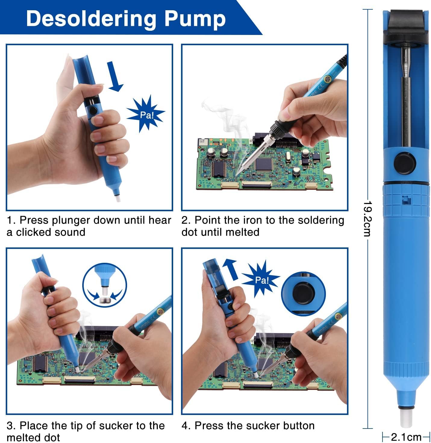 Saldatore a Stagno Kit 60W Temperatura Regolabile - immagine 6