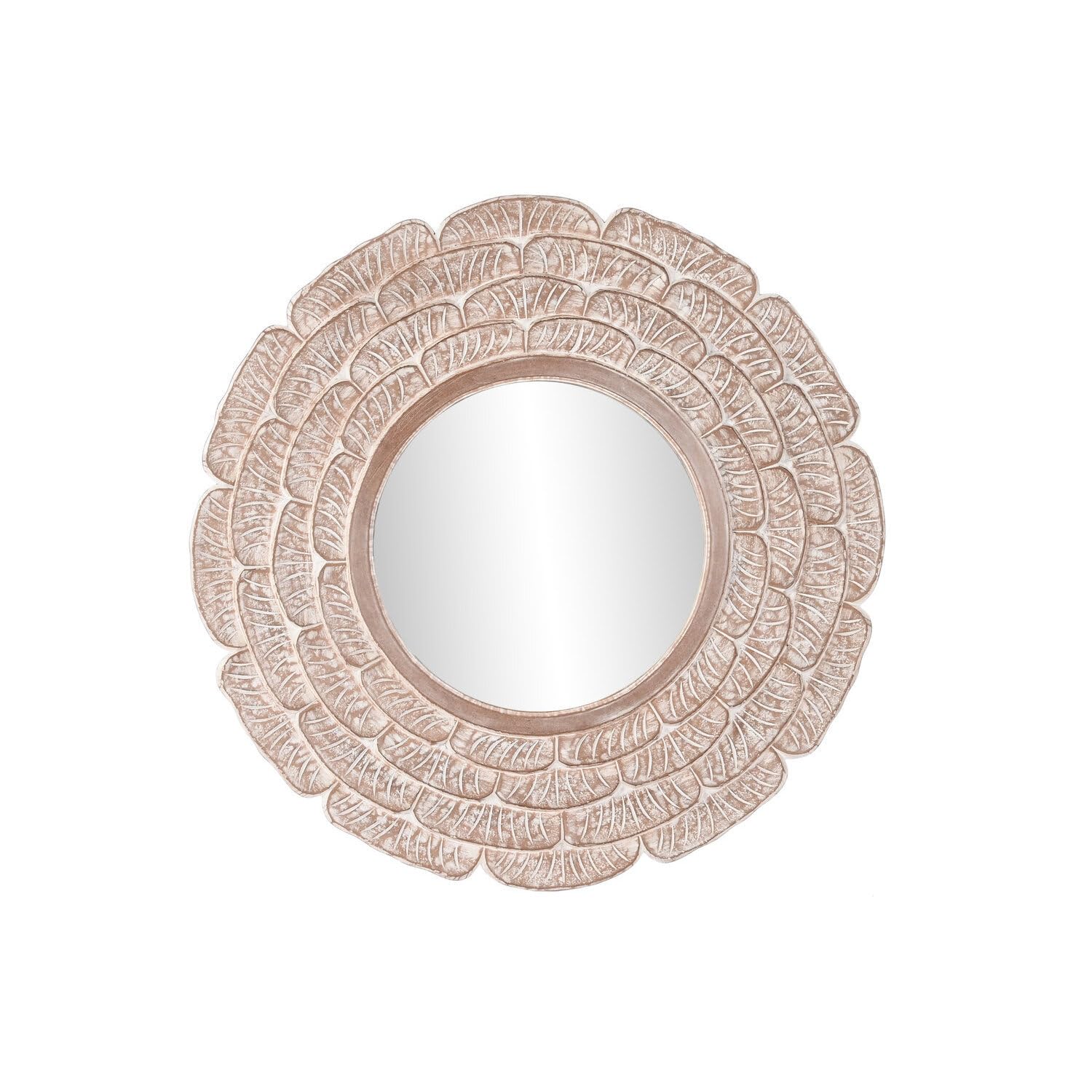 ESPEJO MANGO CRISTAL 90X1,5X90 DECAPE BLANCO