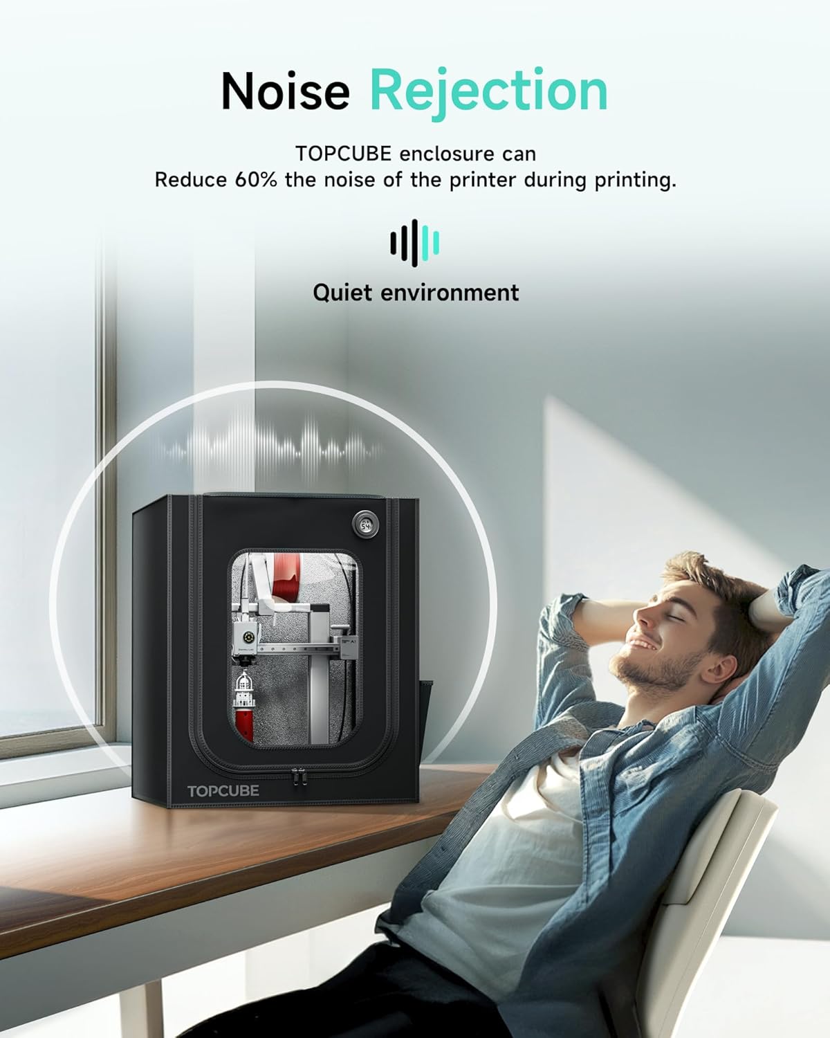 TOPCUBE Alloggiamento Stampante 3D per Bambu Lab A1 - immagine 3