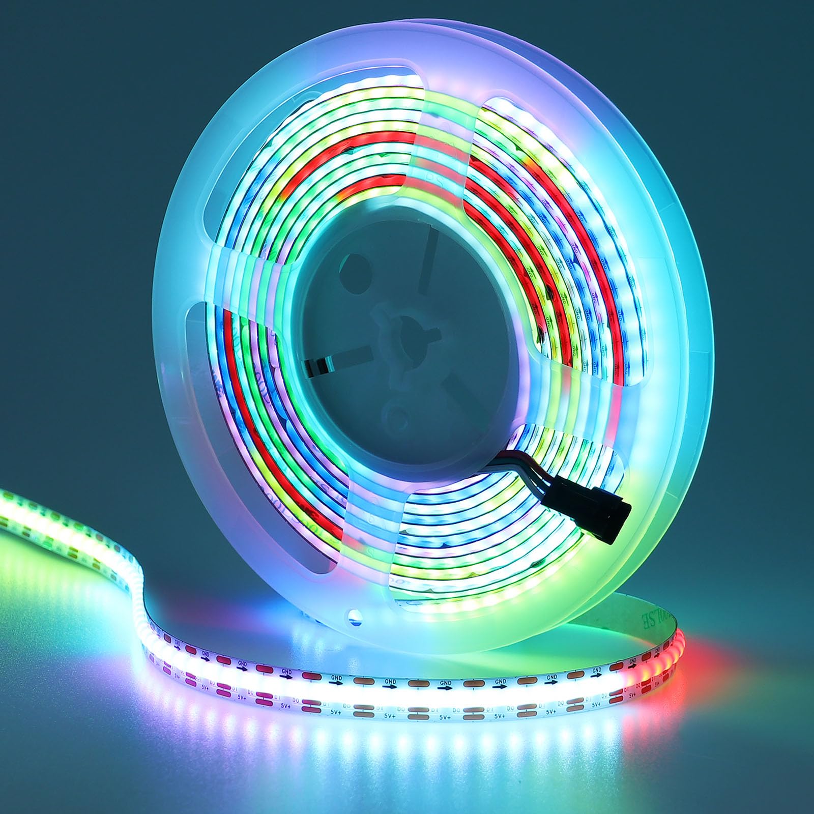 Goming WS2812B Striscia LED COB 5V 5M 800 Pixel