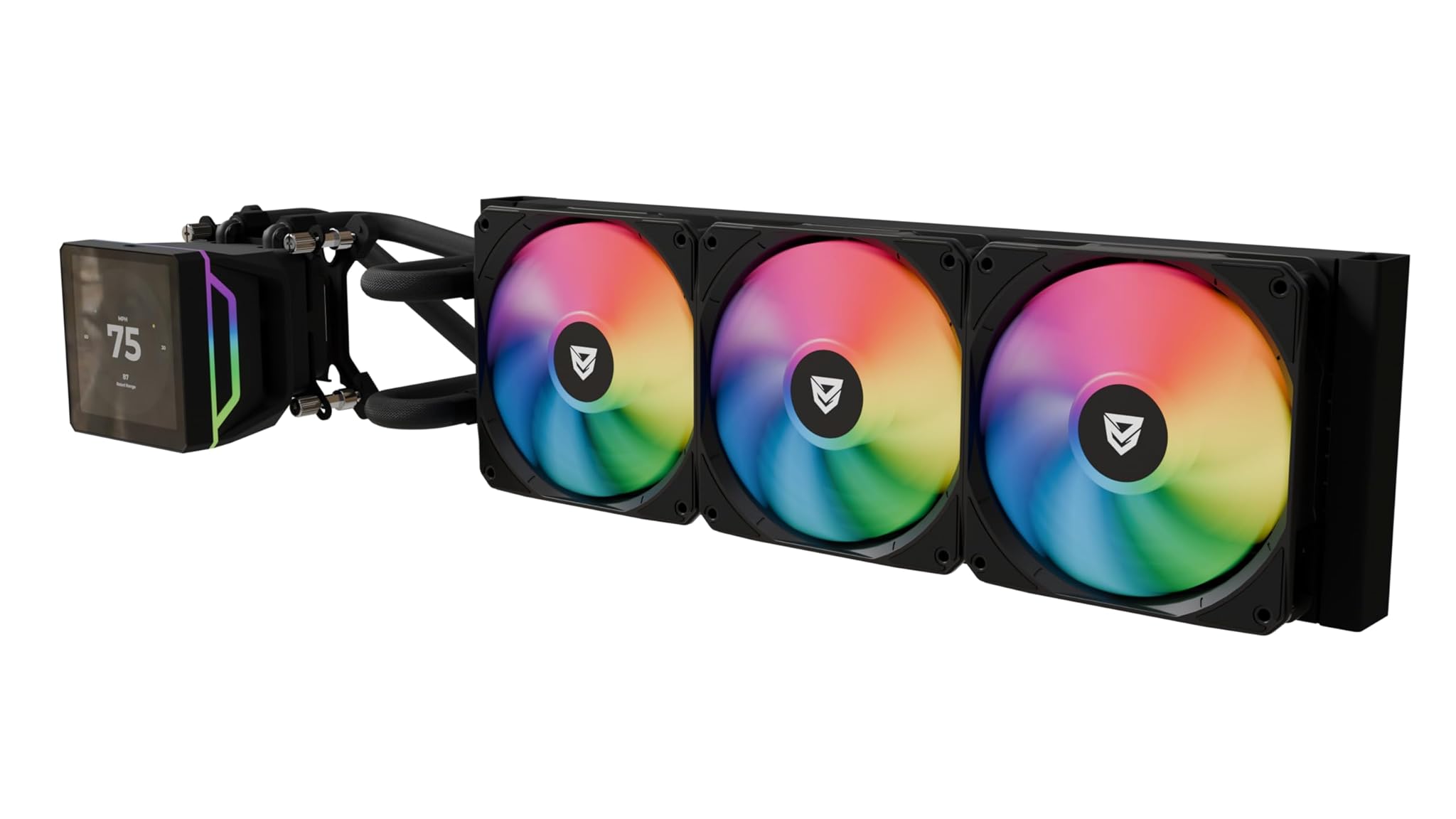 Nfortec Sedna Refrigerazione Liquida 360mm, Nero