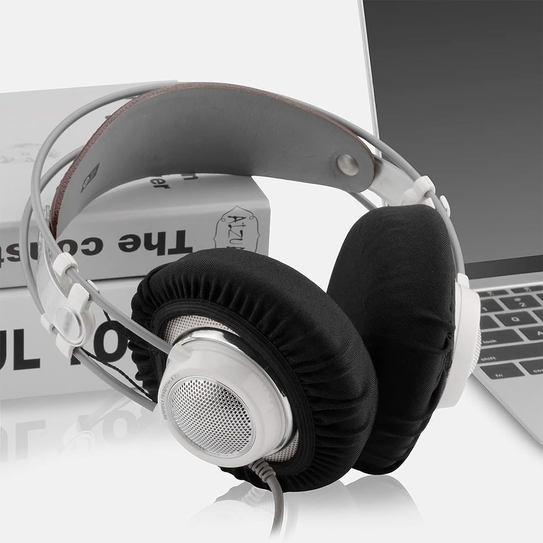 Cuscinetti per Cuffie Elastici Lavabili 6 Pezzi, Nero - immagine 5