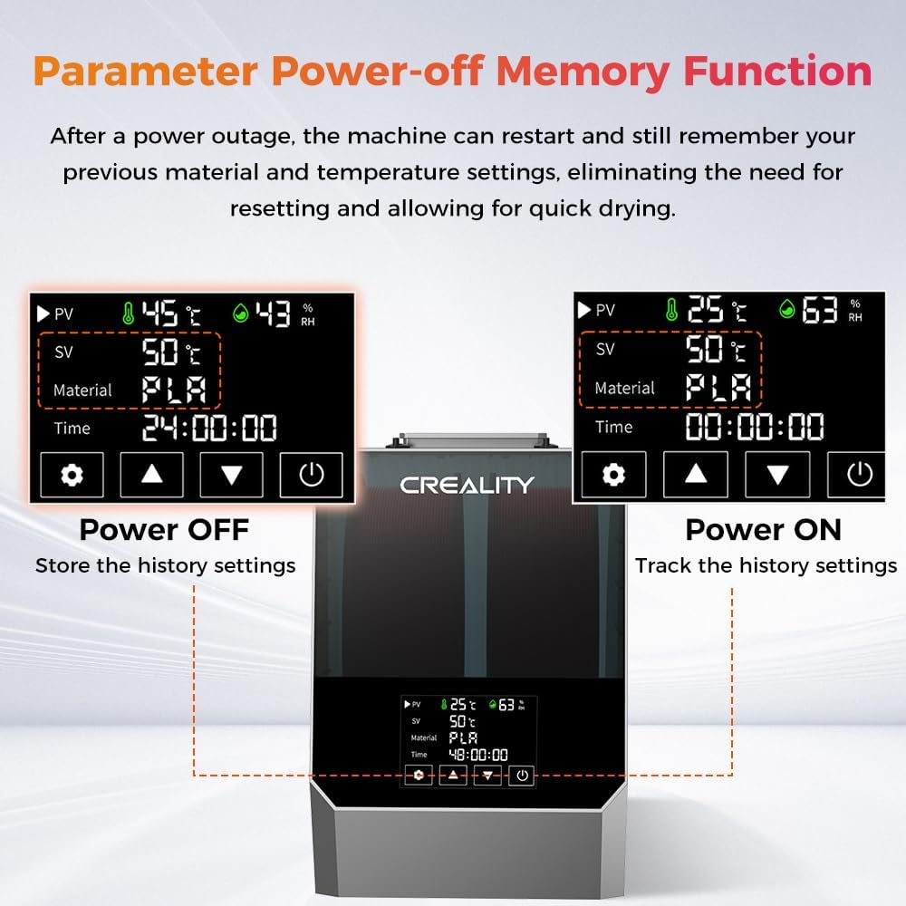 Creality 2 Rollen 3D Drucker Filament Trockner Plus - immagine 6