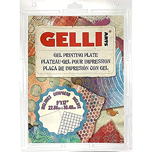 Gelli Arts GL013964721027 Piastra di stampa gel, 22,9 x 30,5 cm, trasparente