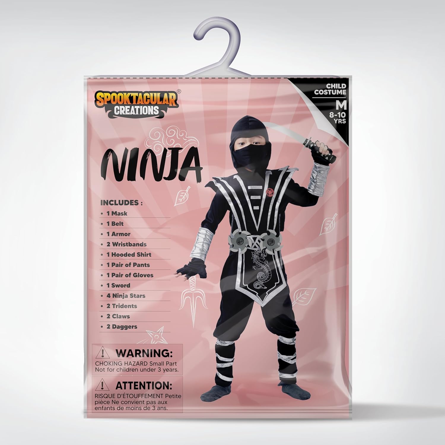 Spooktacular Creations Set Costume Ninja Bambino 9 Pezzi - immagine 7