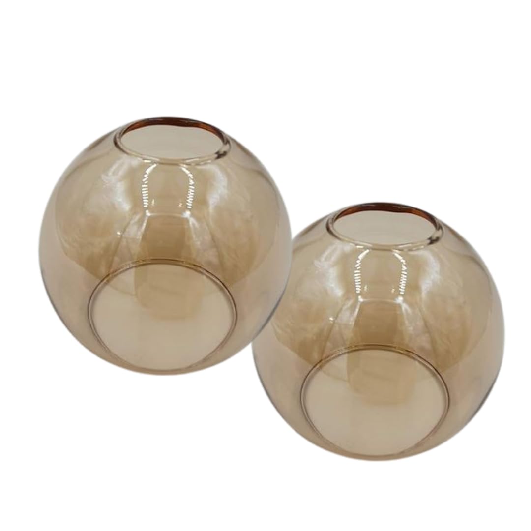 Paralume E14 Castello Ambra in Vetro (2pz)