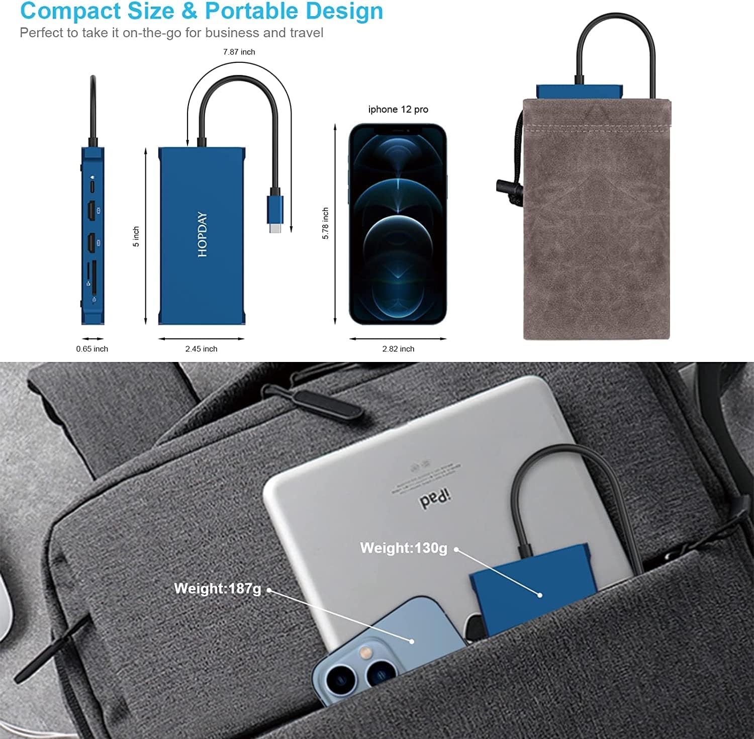 Docking Station USB C 12 in 1 Triplo Display - immagine 6