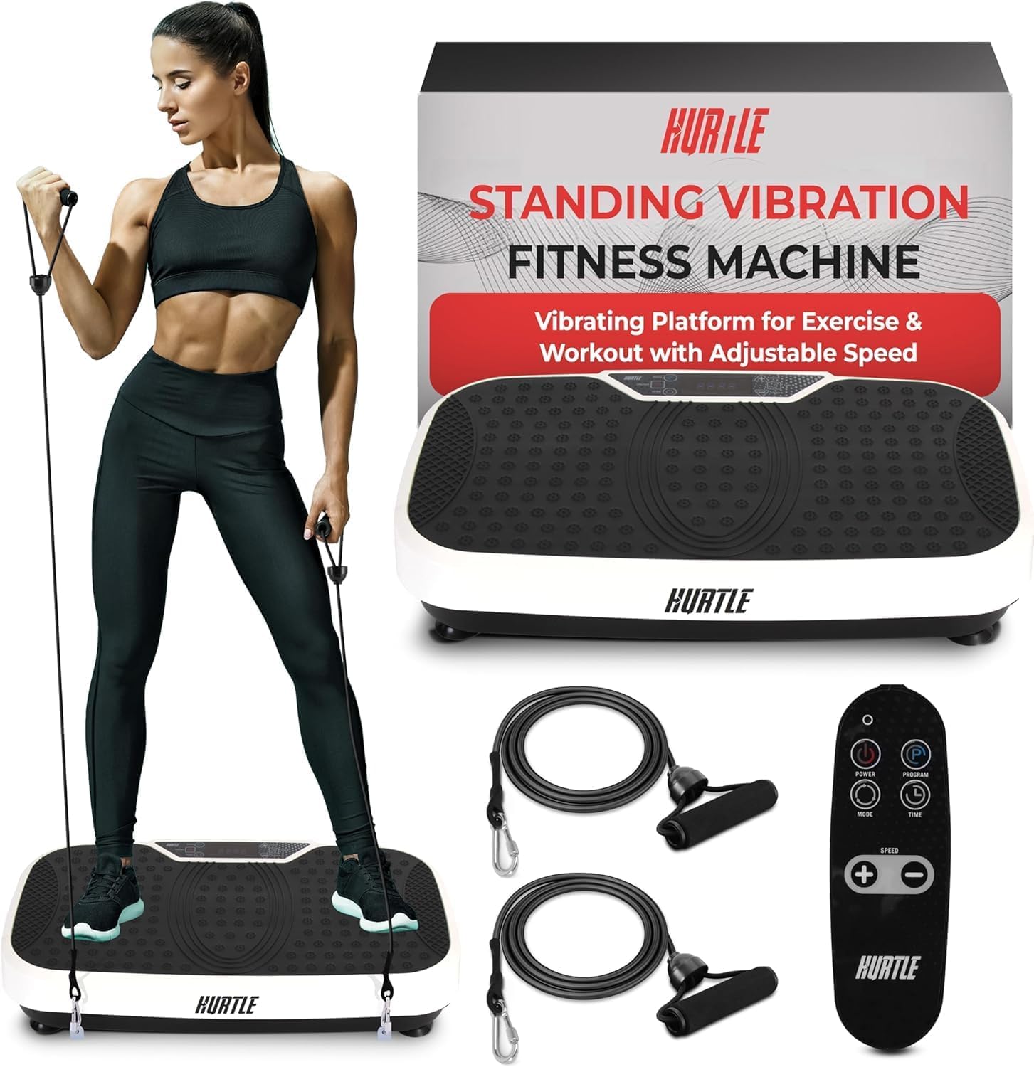 Hurtle Piattaforma Vibrante Fitness con Telecomando