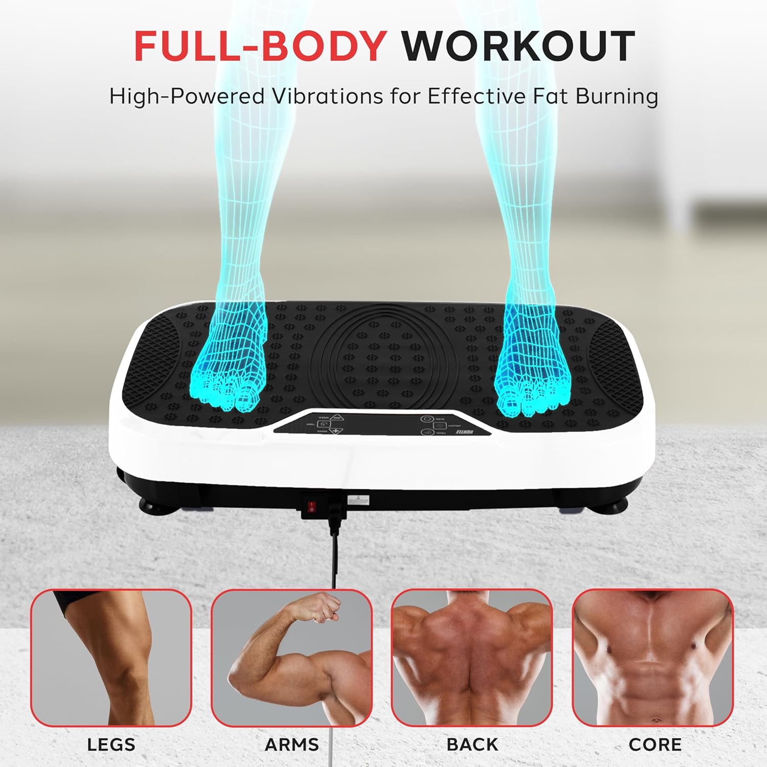 Hurtle Piattaforma Vibrante Fitness con Telecomando - immagine 3