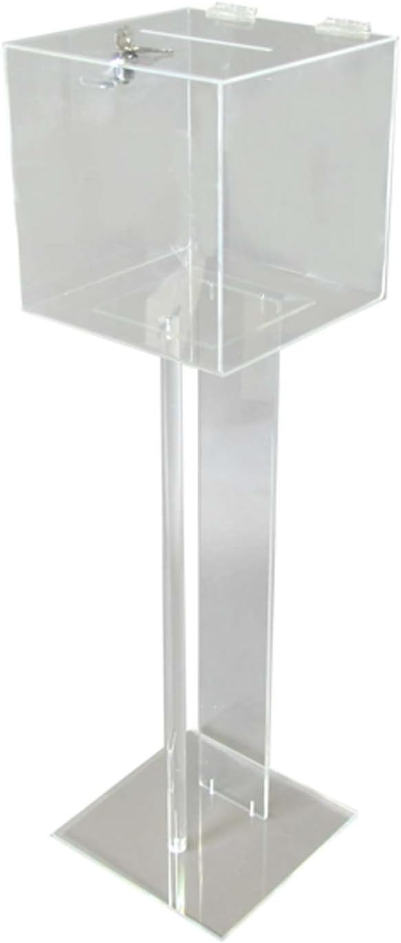 Plexirom Scatola in Acrilico con Serratura e Chiave