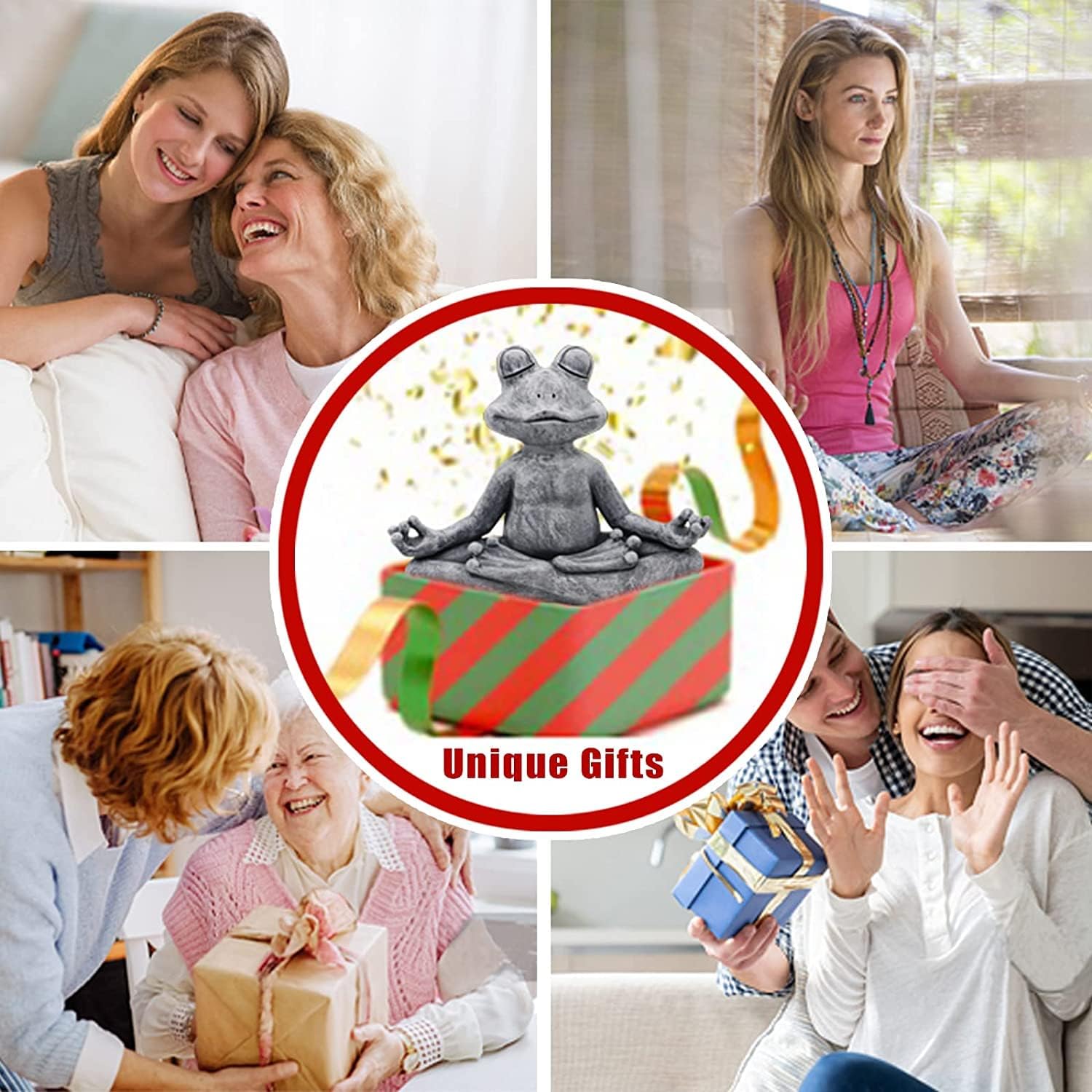 Yeomoo Decorazione Giardino Rana Meditazione Yoga - immagine 2