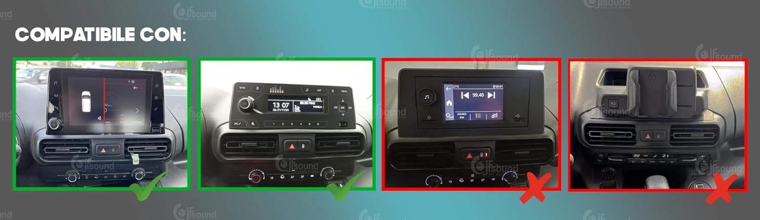 JF Sound X7C - Autoradio Custom Fit per Citroën Berlingo (2018-2022) - immagine 2