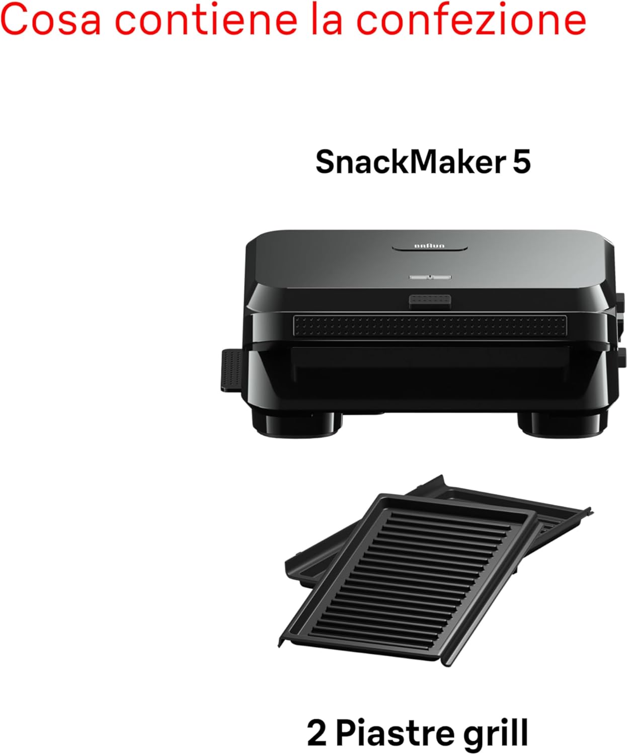 Braun SnackMaker 5 SM5001 con Piastre Grill Rimovibili - immagine 7