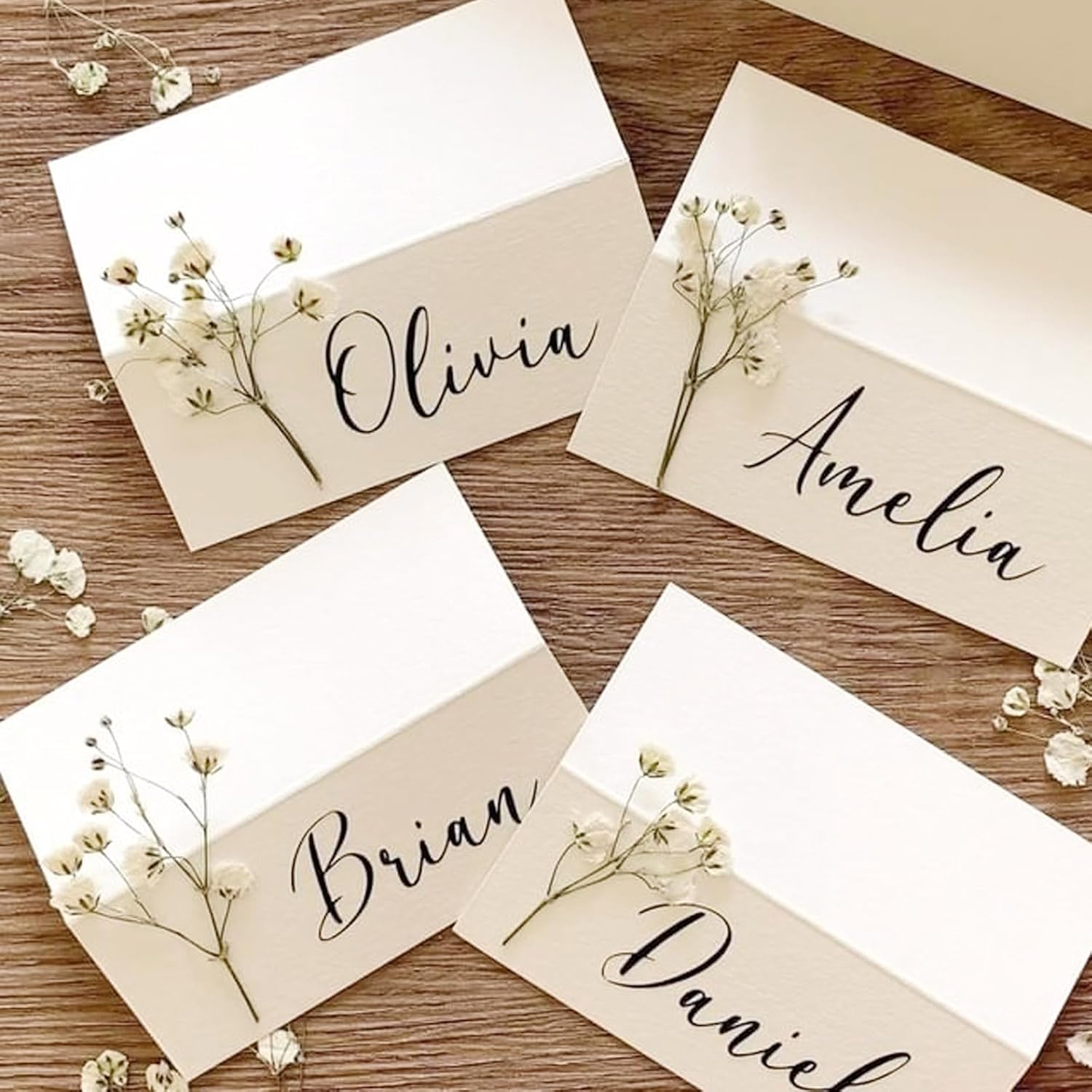 130 Pezzi Gypsophila Essiccata Bianchi per Decorazioni - immagine 4