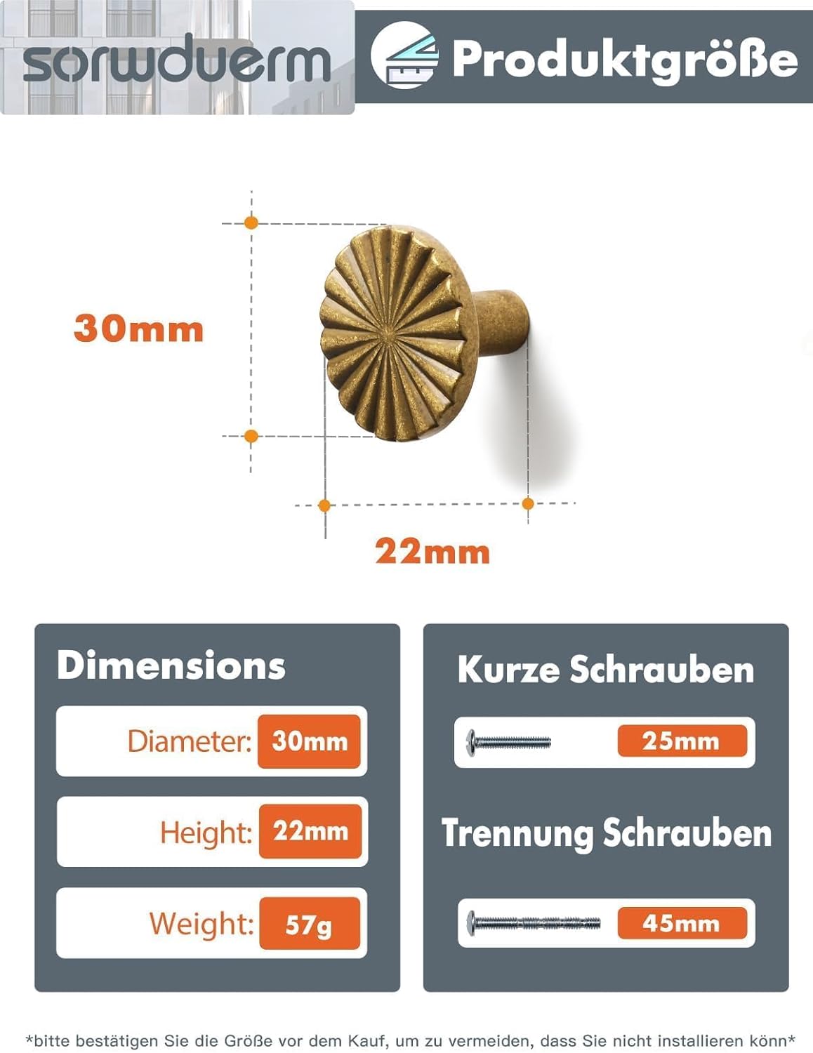 Manopole Anticate per Armadio e Cassetti - 10 Pezzi - immagine 5