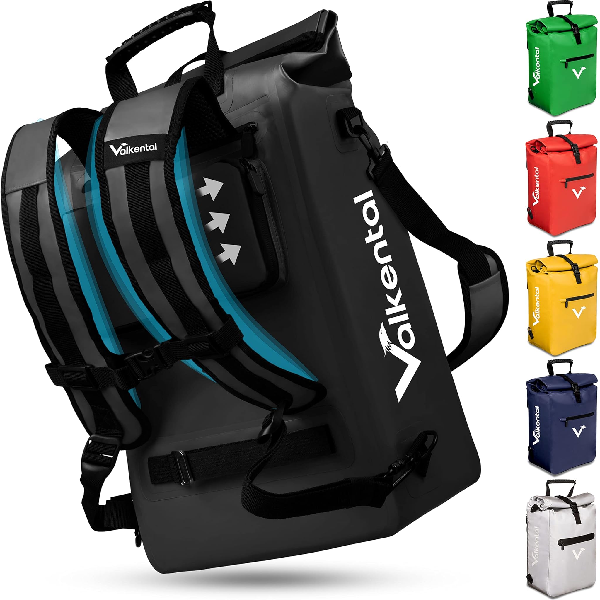 Valkental Borsa da Bici 3 in 1 Impermeabile