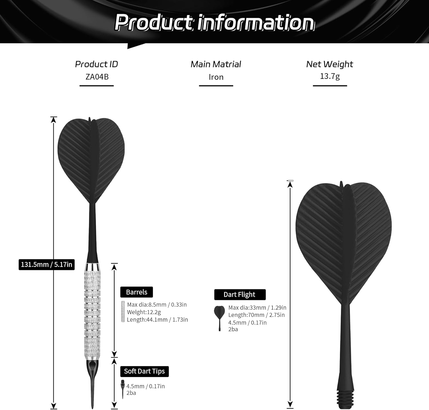 CyeeLife Freccette con Punta in Plastica (12 pezzi) - immagine 3