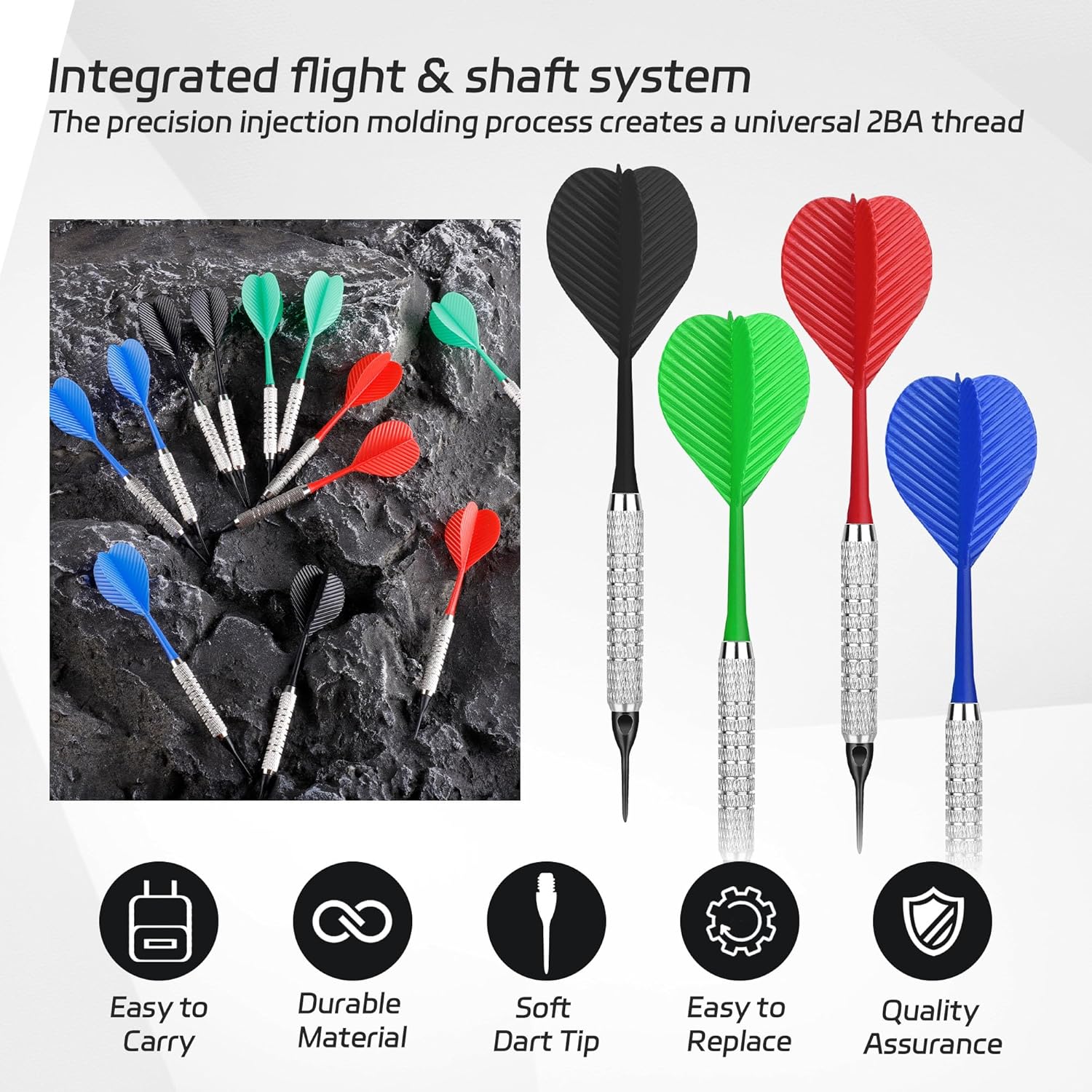 CyeeLife Freccette con Punta in Plastica (12 pezzi) - immagine 4