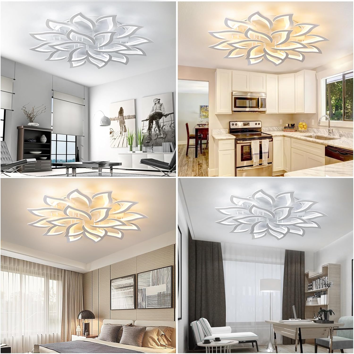 Plafoniera Led Soffitto Moderna Dimmerabile 108W - immagine 2