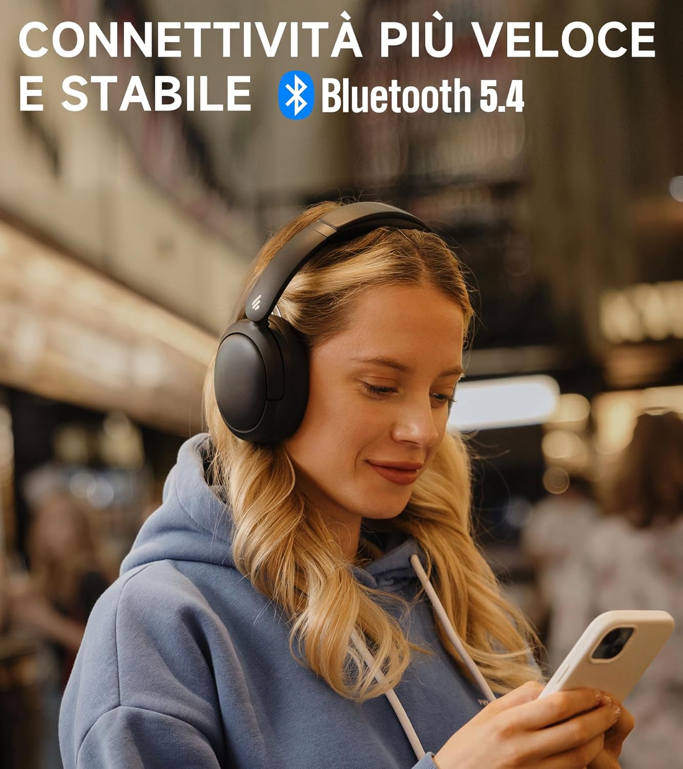 Edifier W800BT Pro Cuffie ANC Ibrida, Nero - immagine 5