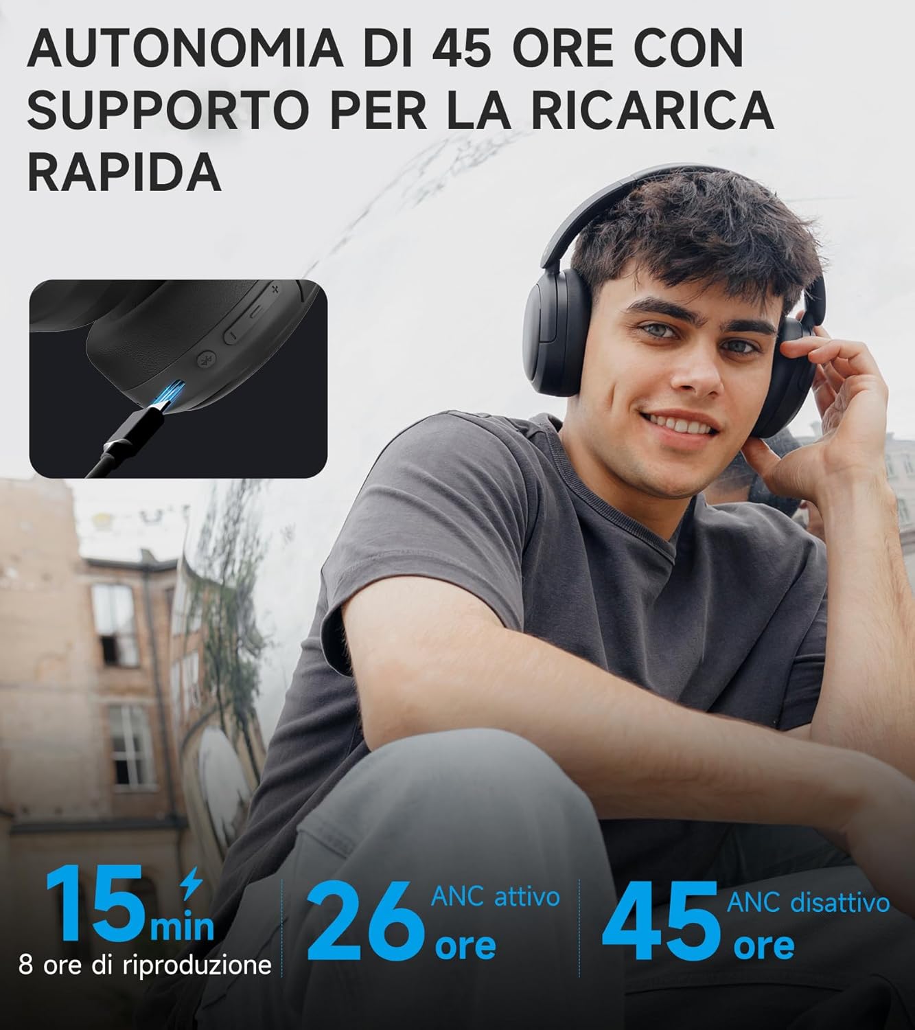 Edifier W800BT Pro Cuffie ANC Ibrida, Nero - immagine 7