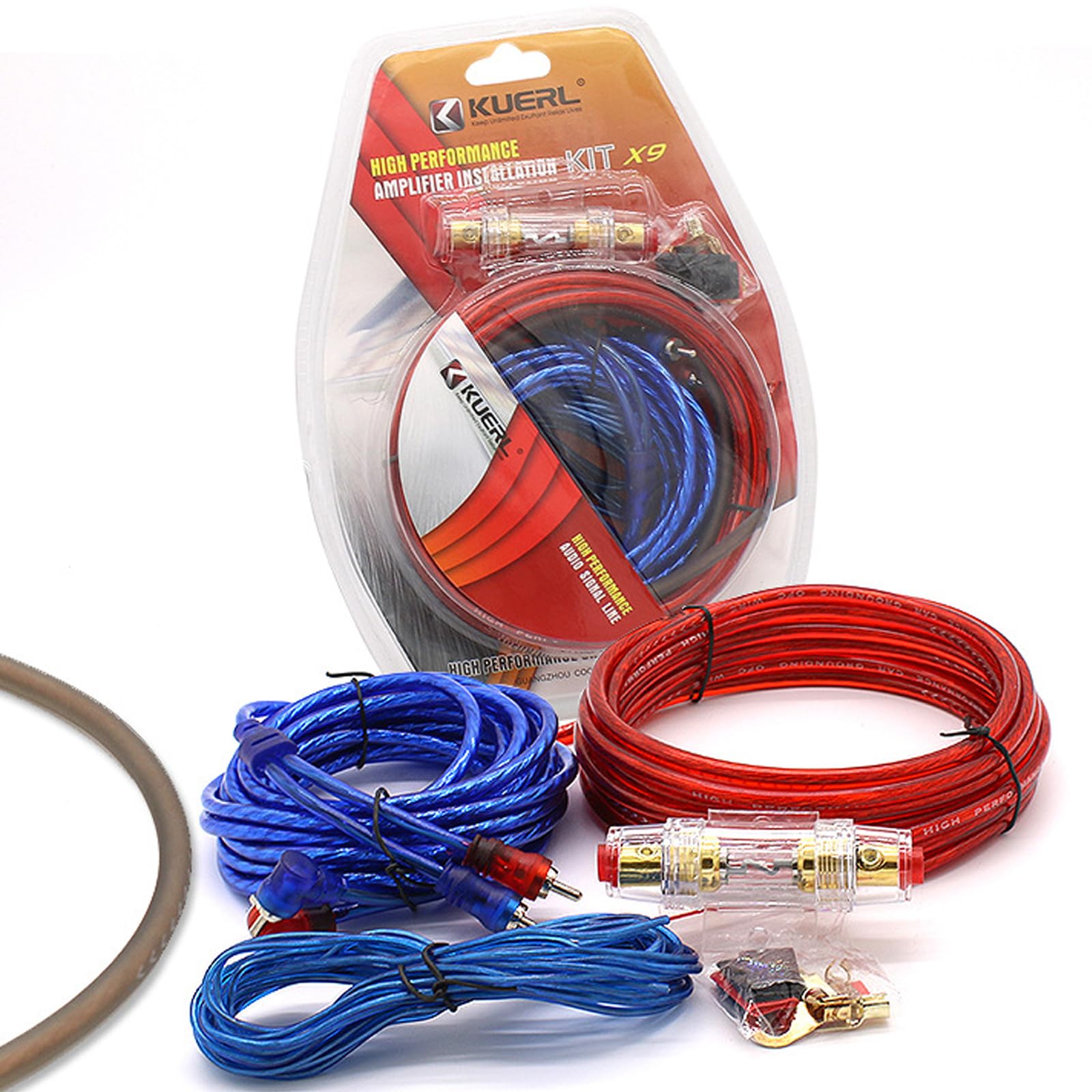 Kit Cavi Amplificatore per Auto 10GA 4,5m 1500W