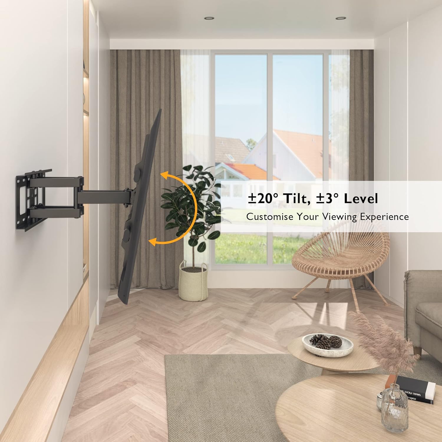 Bontec Supporto TV da Parete per LED LCD 32-85 pollici - immagine 4