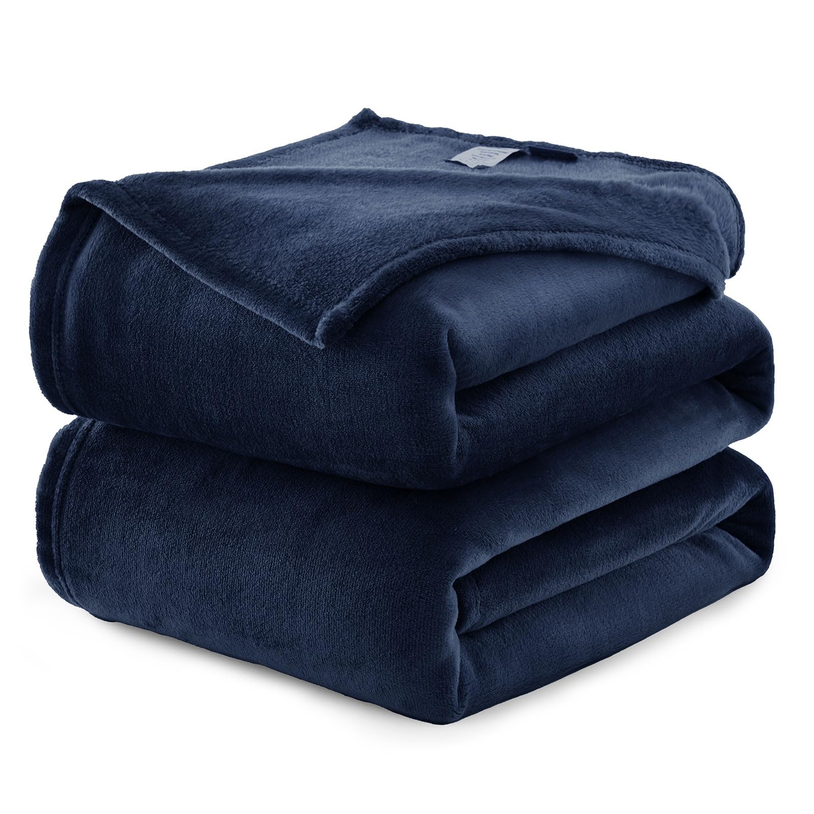 Wavve Plaid Coperta Pile Flanella 230x270 cm, Blu Navy