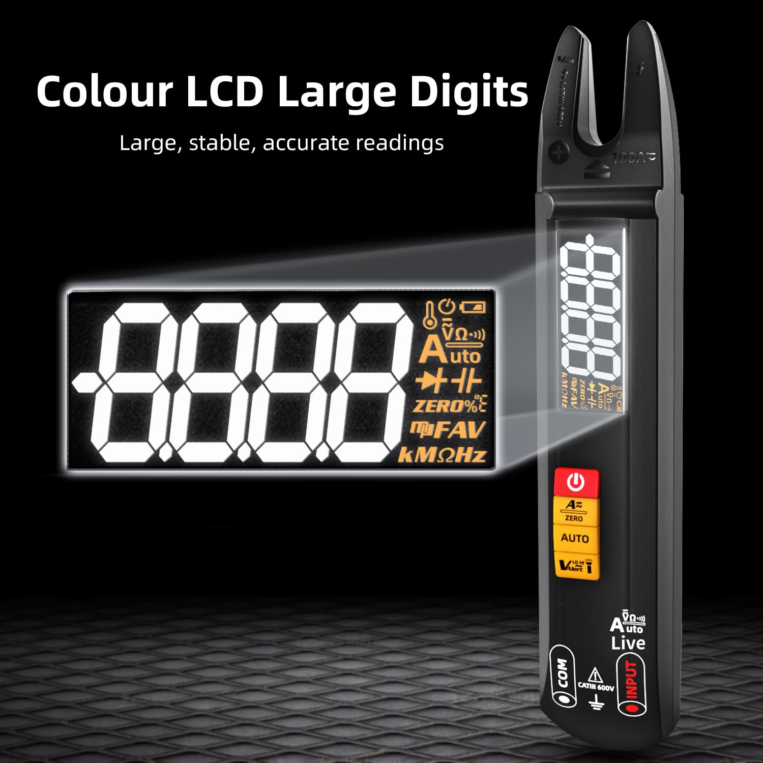 Bside U0 Mini Multimetro Digitale a Pinza Amperometrica - immagine 3