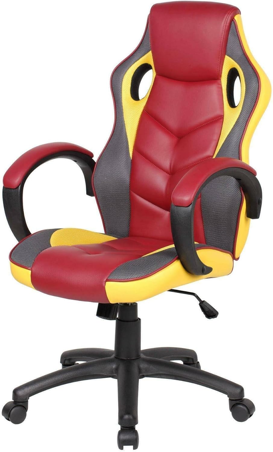 Dmora Sedia da Gaming Caloundra - Rosso e Giallo - immagine 4