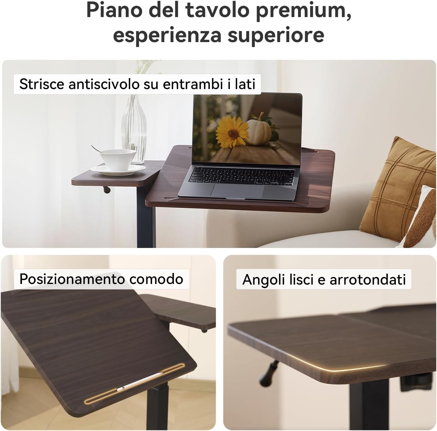 Sihoo D01 Tavolino da Letto Regolabile con Ruote - immagine 3