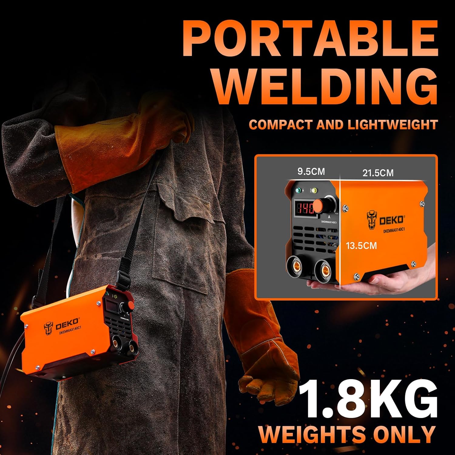 DEKO Saldatrice Inverter Elettrodo 220V 140A - immagine 2