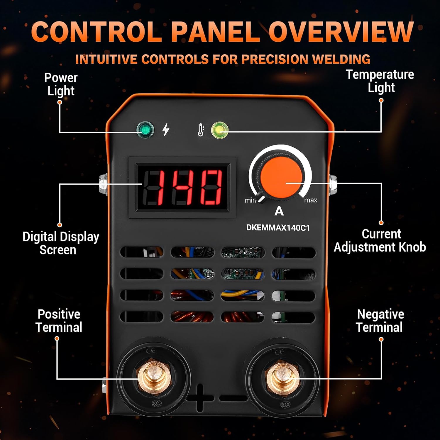 DEKO Saldatrice Inverter Elettrodo 220V 140A - immagine 4